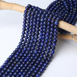 DUQGUHO Blue Beads for Jewelry Making 8mm Lapis Lazuli Beads for Bracelets DIY Natural Crystal Bead 47PCS