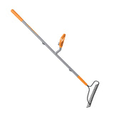 ErgieShovel ERGBWRK16 Strain Reducing Steel Impact Resistant Bow Rake, 16Tine, 54Inch Shaft, w/Patented Ergonomic Second Hand