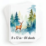 64 Sheets Watercolor Paper Pad - 9x12 - Water Color Paper 140lb/300gsm - 100% Cotton Pulp - Art Supplies for Kids & Adults - for