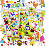 3D Pvc Cute Bird Stickers For Kids Self Adhesive Puffy Cartoon Stickers For Scrapbooking, Art & Craft, Decoration, School Proj