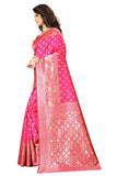Sugathari Womens Banarasi Saree Pure Kanjivaram Silk Saree Soft New Ladies 2023 Design Wear Pattu Sarees Latest Cotton Party Sari Collections With Blouse Piece For Wedding Sadi (Pari 73 Pink)