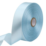 RIUNBB Sky blue Solid Satin Ribbon 1 Inch 50 Yards Solid Polyester Fabric Ribbon for Gift Wrapping Wedding Christmas Baby Shower