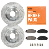 Max Advanced Brakes Rear Brake Kit Compatible With 2007-2010 2011 2012 2013 Acura MDX Compatible With Honda Odyssey Replacement