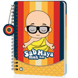 Jhingalala Diaries A5 Hardbound Wiro Notebook Diary With Sab Moh Maya Hai Theme Based Dangler I Spiral Notebook With Planner A