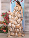 Satrani Womens Knit Pure Georgette Saree (2685S1112N_Red)