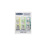 Schmincke Horadam Aquarell, Super Granulation Trio Aue, 5 ml Tubes, 74 619 097, Cardboard Set, Very Strong Granulating colors, F