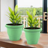 Kuber Industries 2 Pcs Flower Pots For Garden & Planters For Home Decor | 8 Inch Gamla/Gardening Pots For Balcony & Indoor With