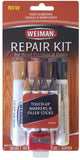 Weiman Wood Repair System Kit 4 Filler Sticks 4 Touch Up Markers Floor and Furniture Scratch Fix