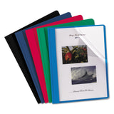 Oxford 55813 Clear Front Report Covers,Ltr, 1/2Inch Cap., 25/BX, Assorted
