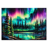 OFRKE Diamond Painting Kits for Adults Beginners 5D Diamond Art Kits with Round Diamonds Gem Art Full Drill Aurora Painting for