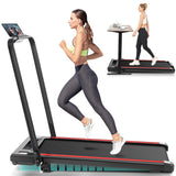 Under Desk Treadmill with Incline, 3 in 1 Walking Pad with Remote Control, 2.5HP Folding Treadmill for Home, 300lbs Weight Capac