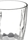 Bormioli Rocco Diamond Double Old Fashioned Glasses, Clear, Set Of 6, 13-1/4 Ounce