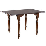 Sunset Trading Andrews 48 Rectangular Extendable Drop Leaf Dining Table - Chestnut Brown - Seats 6
