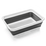 BINO Collapsible Wash Basin - White | Portable Dish Tub | Kitchen | Camping | Sink | Home Essentials | Baby Travel | Folding Dis