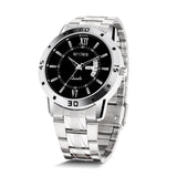 Matrix Antique Collection Men'S Day & Date Analog Wrist Watch (Black-Silver)