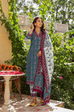 Gosriki Women'S Rayon Blend Straight Printed Kurta With Pant & Dupatta (Uchiha Grey-Gs_Xxl_Grey_Xx-Large),Grey,2,B0DFCJ8CBQ