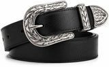 Zacharias WomenS Faux Leather Belt 3P (Free Size) (Pack Of 1) (Black)