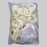 VANSH FASHION Curtain Liner Hook Hooks Rings (Pack of 50, CREEM)