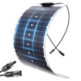 KEPEAK 35W Flexible Solar Panel Monocrystalline, Lightweight Semi-Flexible Solar Charger & MC4 for 12V Battery, RV Marine Boat C