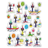 Pete the Cat Happy Birthday Stickers, 120 Per Pack, 12 Packs