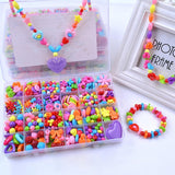 Femorra Bracelet Making Kit Colorful Plastic Beads Jewelry Making Set For Kids Crafts | Diy Friendship Bracelet Kit For Girls