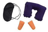 Arura (Label) 3 In 1 Combo Travel Kit Of Neck Pillow Eye Mask And Ear Bud (Random Colour)