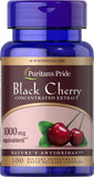 Puritans Pride Black Cherry Extract 1000mg, 100 Count (19373)