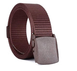 Awalkonda Nylon Belt For Women & Men (Large, Brown)
