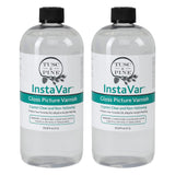 Tusc & Pine InstaVar Gloss Picture Varnish - Archival Quality Varnish for Oil, Alkyd, and Acrylic Artists - 33.8oz Bottle - 2 Pa