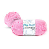 Mary Maxim Mellowspun DK Yarn, Lightweight Pink Yarn Crochet, 2 Weight for Soft Baby Blankets, Afghans, Sweaters, and Clothing,