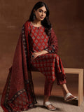 Libas Women'S Pure Cotton Kurta Set (366090R Rust Xs