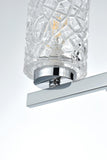 Living District Indoor Modern Home Decorative Bright Ceiling Cassie 5 Lights Bath Sconce In Brass With Clear Shade