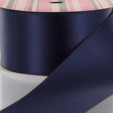 4 Double Face Satin Ribbon Navy 100yd