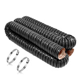 NOWBALL 4in Automotive Air Duct Hose, Length 1 Meter-3.3ft, 4 Silicone Flexible Cooling Ducting, 101mm High Heat Brake Exhaust H
