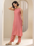 Libas Women'S Silk Blend Kurta Sets (Gs1099_Peach_S)