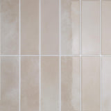 CRE8TIVE 4 Sheets Beige Peel and Stick Backsplash for Kitchen 12x12 Straight Linear Self Adhesive Backsplash Tile for Kitchen Pe