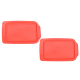 Pyrex 234PC (4Qt) Red Food Storage Lid (2Pack) Made in USA