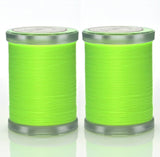Selric 300Yards Extra Strong Bonded Nylon Thread for Leather Sewing, Neon Green Heavy Duty Upholstery Thread for Heavy Fabric (2