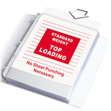 C-Line Top Loading Standard Weight Poly Sheet Protectors, Clear, 8.5 X 11 Inches, 10 Per Pack, Set Of 24 Packs (05017-24)