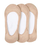 Cotton Hidden Loafer Invisible No Show Liner Socks For Women Pack Of 3 (Skin) Free Size, Skin