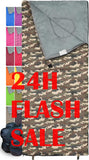 REVALCAMP Sleeping Bag Indoor & Outdoor Use - Navy Seal Style Camouflage. Great for Kids, Boys, Girls, Teens & Adults. Ultraligh