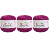 golo 3 Balls Crochet Thread Size 10 Crochet Yarn for Hand Knitting 191