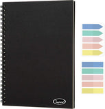 Imprint Combo Pack Of A5 Size Spiral Notebook With 2 Pack Of Pastel Colour Aerroflag And Book Tabs