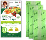 Debbie Meyer, GreenBags 20-Pack (8M, 8L, 4XL) | Reusable Storage Bags Keeps Fruit, Vegetables, Produce, Cut Flowers Fresh Longer