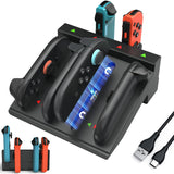 Switch Controller Charger for Nintendo Switch 2 & 1 & OLED, 8 in 1 Fast Joycon Charging Dock, Joycon Charger Station with Ultra-