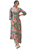 Gosriki Women'S Cotton Blend Straight Printed Kurta With Palazzo (Chinki Green-Gs_L_Green_Large),Green,,B0CPXVD3F8