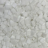 Miyuki Tila Beads - 2 Hole Square Beads, 5x5x1.9 mm, 5 Grams Glass Beads Matte White (TL402FR)