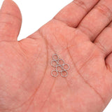 THREENEST 1000PCS 6mm 0.7mm Thickness 21 Gauge Stainless Steel Jump Rings, Unwelded Metal Round O Rings for Necklace Bracelet Ke