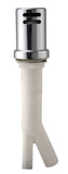 Westbrass Air gap Kit with Skirted Brass cap, Polished chrome, D200126