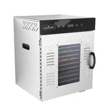 NutriChef Commercial Electric Food Dehydrator Machine - 14 Shelf Extra Large Capacity - Stainless Steel Trays - 1000-Watts, Digi